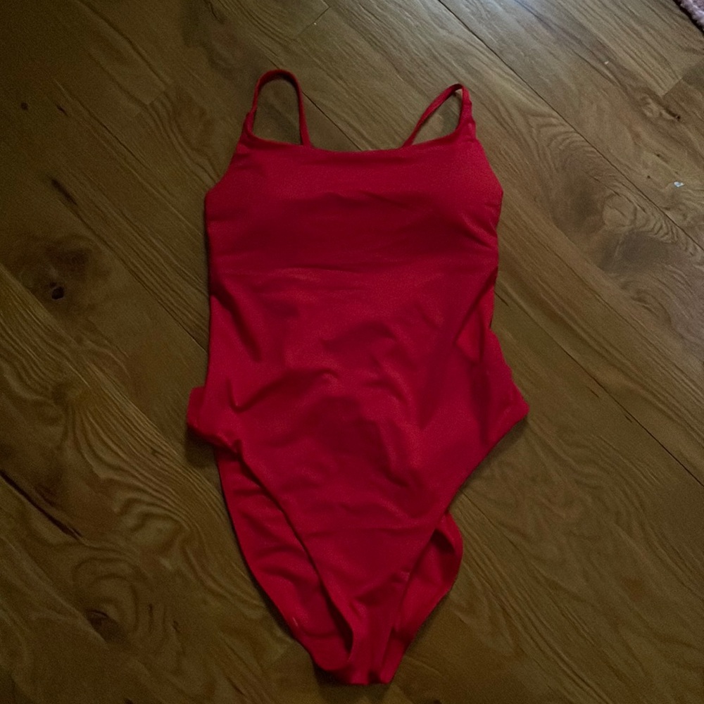 Red Everlane Onepiece Swimsuit